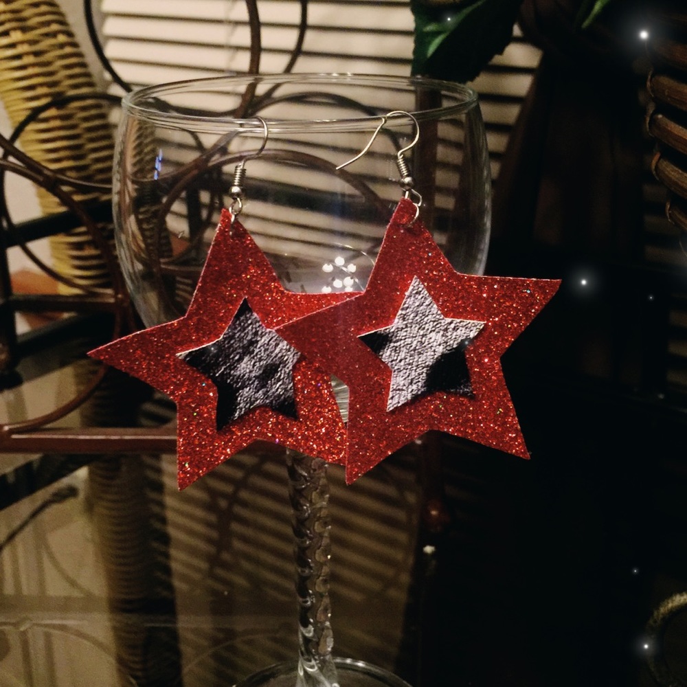 Faux Leather Earrings